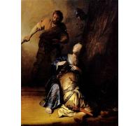 PMEFGJDPE Famous HD Canvas Art Canvas Wall Artwork Samson and Delilah by Rembrandt Classic Wall Decor for Home Decor 60x90cm