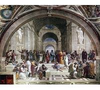 PMEFGJDPE Famous HD Canvas Art Canvas Wall Artwork School of Athens by Raffaello Sanzio Raphael Classic Wall Decor for Home Decor 60x90cm