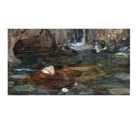 PMEFGJDPE Famous HD Canvas Art Canvas Wall Artwork Study For Nymphs Finding the Head of Orpheus John William Waterhouse Classic Wall Decor for Home Decor 60x90cm