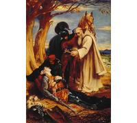 PMEFGJDPE Famous HD Canvas Art Canvas Wall Artwork Study for the Death of Lara by Charles West Cope Classic Wall Decor for Home Decor 60x90cm