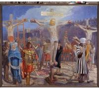 PMEFGJDPE Famous HD Canvas Art Canvas Wall Artwork the Bad Thief Two Thieves Crucified with Jesus Christ by Ilya Efimovich Repin Classic Wall Decor for Home Decor 60x90cm