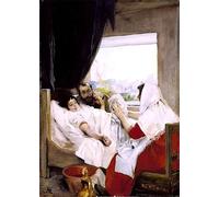 PMEFGJDPE Famous HD Canvas Art Canvas Wall Artwork the First Morning by Paul Albert Besnard Classic Wall Decor for Home Decor 60x90cm