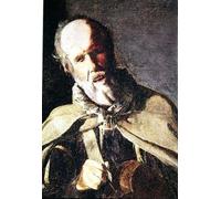PMEFGJDPE Famous HD Canvas Art Canvas Wall Artwork the Hurdy Gurdy Player with His Dog Detail of the Head by Georges De La Tour Classic Wall Decor for Home Decor 60x90cm
