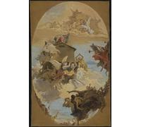 PMEFGJDPE Famous HD Canvas Art Canvas Wall Artwork the Miracle of the Holy House of Loreto by Battista Tiepolo Classic Wall Decor for Home Decor 60x90cm