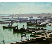 PMEFGJDPE Famous HD Canvas Art Canvas Wall Artwork the Port of Algiers by Albert Marquet Classic Wall Decor for Home Decor 60x90cm