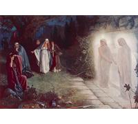PMEFGJDPE Famous HD Canvas Art Canvas Wall Artwork the Resurrection Morn by Herbert Gustave Schmalz Classic Wall Decor for Home Decor 60x90cm
