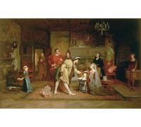 PMEFGJDPE Famous HD Canvas Art Canvas Wall Artwork the Royal Nursery by Marcus Stone Classic Wall Decor for Home Decor 60x90cm