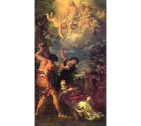 PMEFGJDPE Famous HD Canvas Art Canvas Wall Artwork The Stoning of St Stephen Pietro da Cortona Classic Wall Decor for Home Decor 60x90cm
