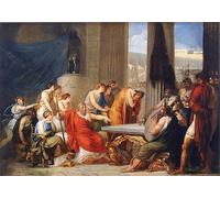PMEFGJDPE Famous HD Canvas Art Canvas Wall Artwork Ulysses At the Court of Alcinous by Francesco Hayez Classic Wall Decor for Home Decor 60x90cm