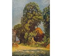 PMEFGJDPE Famous Painting Art Picture Poster Picture a Hot Day on the Lower Icknield Way by Alexander Jamieson Colorful Art Print for Home Decor 60x90cm