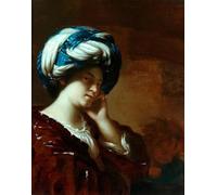 PMEFGJDPE Famous Painting Art Picture Poster Picture a Sybil by Francesco Del Cairo Colorful Art Print for Home Decor 60x90cm