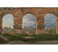 PMEFGJDPE Famous Painting Art Picture Poster Picture a View Through Three of the North-western Arches of the Third Storey by Christoffer Wilhelm Eckersberg Colorful Art Print for Home Decor 60x90cm