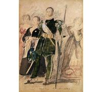PMEFGJDPE Famous Painting Art Picture Poster Picture an Archer and a Group of Women At the by David Wilkie Colorful Art Print for Home Decor 60x90cm