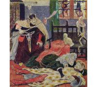 PMEFGJDPE Famous Painting Art Picture Poster Picture Death of Sir Tristram by Madox Brown Colorful Art Print for Home Decor 60x90cm