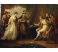 PMEFGJDPE Famous Painting Art Picture Poster Picture Eleonore Ressuscite by Angelica Kauffmann Colorful Art Print for Home Decor 60x90cm