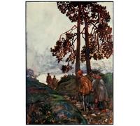 PMEFGJDPE Famous Painting Art Picture Poster Picture Feeble and Ready-to-halt Bring Up the Rear by Byam Liston Shaw Colorful Art Print for Home Decor 60x90cm
