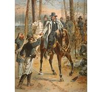 PMEFGJDPE Famous Painting Art Picture Poster Picture General Grant in the Wilderness Campaign Th May by Henry Alexander Ogden Colorful Art Print for Home Decor 60x90cm