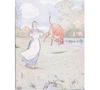 PMEFGJDPE Famous Painting Art Picture Poster Picture Here Mother He Shouted Inside the Red Animal by Leonard Leslie Brooke Colorful Art Print for Home Decor 60x90cm