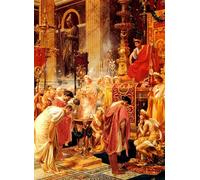 PMEFGJDPE Famous Painting Art Picture Poster Picture Paying Homage to the Emperor by Alessandro Pigna Colorful Art Print for Home Decor 60x90cm