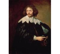 PMEFGJDPE Famous Painting Art Picture Poster Picture Portrait of Sir Chaloner by Anthony Van Dyck Colorful Art Print for Home Decor 60x90cm