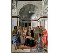 PMEFGJDPE Famous Painting Art Picture Poster Picture Sacred Conversation or Our Lady with Egg by Piero Della Francesca Colorful Art Print for Home Decor 60x90cm