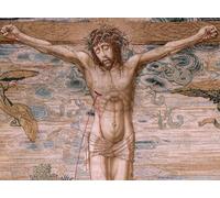 PMEFGJDPE Famous Painting Art Picture Poster Picture Series Dais of Charles V Christ of Mercy by Bernard Van Orley Colorful Art Print for Home Decor 60x90cm