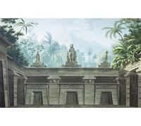 PMEFGJDPE Famous Painting Art Picture Poster Picture Set Design for Act I Scene Xv of 'the Flute by Karl Friedrich Schinkel Colorful Art Print for Home Decor 60x90cm