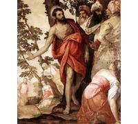 PMEFGJDPE Famous Painting Art Picture Poster Picture St John the Baptist Preaching by Paolo Veronese Colorful Art Print for Home Decor 60x90cm