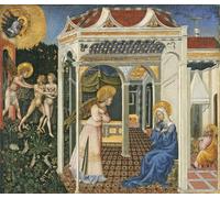 PMEFGJDPE Famous Painting Art Picture Poster Picture the Annunciation and Expulsion From Paradise by Di Paolo Colorful Art Print for Home Decor 60x90cm