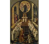 PMEFGJDPE Famous Painting Art Picture Poster Picture the Apparition of the Virgin to a Dominican Community by Pedro Berruguete Colorful Art Print for Home Decor 60x90cm