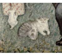 PMEFGJDPE Famous Painting Art Picture Poster Picture the Bourgeois Afternoon or the Terrasse Family by Pierre Bonnard Colorful Art Print for Home Decor 60x90cm