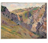 PMEFGJDPE Famous Painting Art Picture Poster Picture the Caverns of Prunal Near Pontgibaud by Jean Baptiste Armand Guillaumin Colorful Art Print for Home Decor 60x90cm