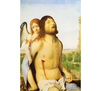 PMEFGJDPE Famous Painting Art Picture Poster Picture The Dead Christ Supported By An Angel Antonello da Messina Colorful Art Print for Home Decor 60x90cm