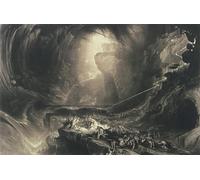 PMEFGJDPE Famous Painting Art Picture Poster Picture The Deluge by John Martins Colorful Art Print for Home Decor 60x90cm