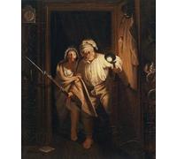 PMEFGJDPE Famous Painting Art Picture Poster Picture the Disturbed Sleep by Johann Peter Hasenclever Colorful Art Print for Home Decor 60x90cm