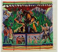 PMEFGJDPE Famous Painting Art Picture Poster Picture The life by Ernst Ludwig Kirchner Colorful Art Print for Home Decor 60x90cm