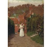 PMEFGJDPE Famous Painting Art Picture Poster Picture the Love Letter by Edmund Blair Leighton Colorful Art Print for Home Decor 60x90cm