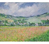 PMEFGJDPE Famous Painting Art Picture Poster Picture the Poppy Field Near Giverny by Claude Monet Colorful Art Print for Home Decor 60x90cm