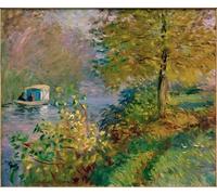 PMEFGJDPE Famous Painting Art Picture Poster Picture the Workshop Boat by Claude Monet Colorful Art Print for Home Decor 60x90cm