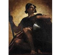 PMEFGJDPE Famous Painting Art Picture Poster Picture Uriel Standing in the Sun by Washington Allston Colorful Art Print for Home Decor 60x90cm