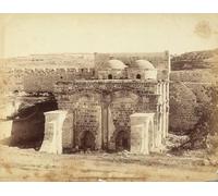 PMEFGJDPE Famous Painting Art Picture Poster Picture View of the Inside of the Golden Gate in Jerusalem by Félix Bonfils Colorful Art Print for Home Decor 60x90cm