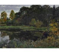 PMEFGJDPE Famous Painting Art Picture Poster Picture Weiher Im Eugen Felix Prosper Bracht Colorful Art Print for Home Decor 60x90cm