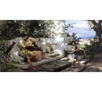 PMEFGJDPE Famous Painting HD Canvas Art Canvas Wall Artwork a Dangerous Lesson by Henryk Siemiradzki Classic Wall Decor for Home Decor 60x90cm