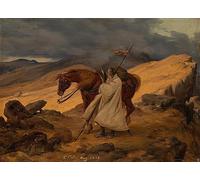 PMEFGJDPE Famous Painting HD Canvas Art Canvas Wall Artwork Arabian Animal by Raimundo Petraroja Classic Wall Decor for Home Decor 60x90cm