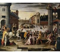 PMEFGJDPE Famous Painting HD Canvas Art Canvas Wall Artwork Arrest and Execution of More Chancellor to Henry Viii by Antoine Caron Classic Wall Decor for Home Decor 60x90cm