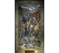 PMEFGJDPE Famous Painting HD Canvas Art Canvas Wall Artwork Attila King of the Huns and His of Barbarians Walking on Paris in Fresco by Jules Elie Delaunay Classic Wall Decor for Home Decor 60x90cm