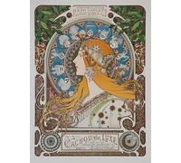 PMEFGJDPE Famous Painting HD Canvas Art Canvas Wall Artwork canvas workart Printer Publisher by Alphonse Mucha Classic Wall Decor for Home Decor 60x90cm