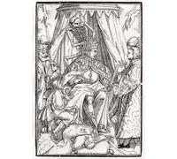 PMEFGJDPE Famous Painting HD Canvas Art Canvas Wall Artwork Death Comes for the Emperor by Hans Holbein Der Jüngere Classic Wall Decor for Home Decor 60x90cm