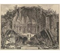 PMEFGJDPE Famous Painting HD Canvas Art Canvas Wall Artwork Hadrians Villa the Canopus Avanzi Del Tempio Dio Canopo Nella Villa Adriana in Tivo by Battista Piranesi for Home Decor 60x90cm