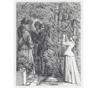 PMEFGJDPE Famous Painting HD Canvas Art Canvas Wall Artwork Illustration for Tennyson's Poem by Daniel Maclise Classic Wall Decor for Home Decor 60x90cm